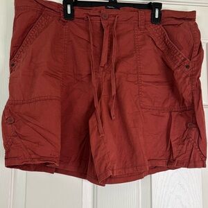 Red Cargo Shorts